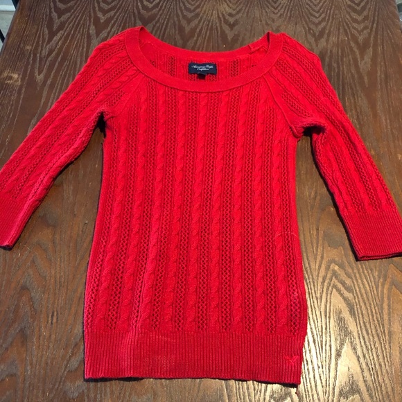 American Eagle red sweater size small - Picture 1 of 2